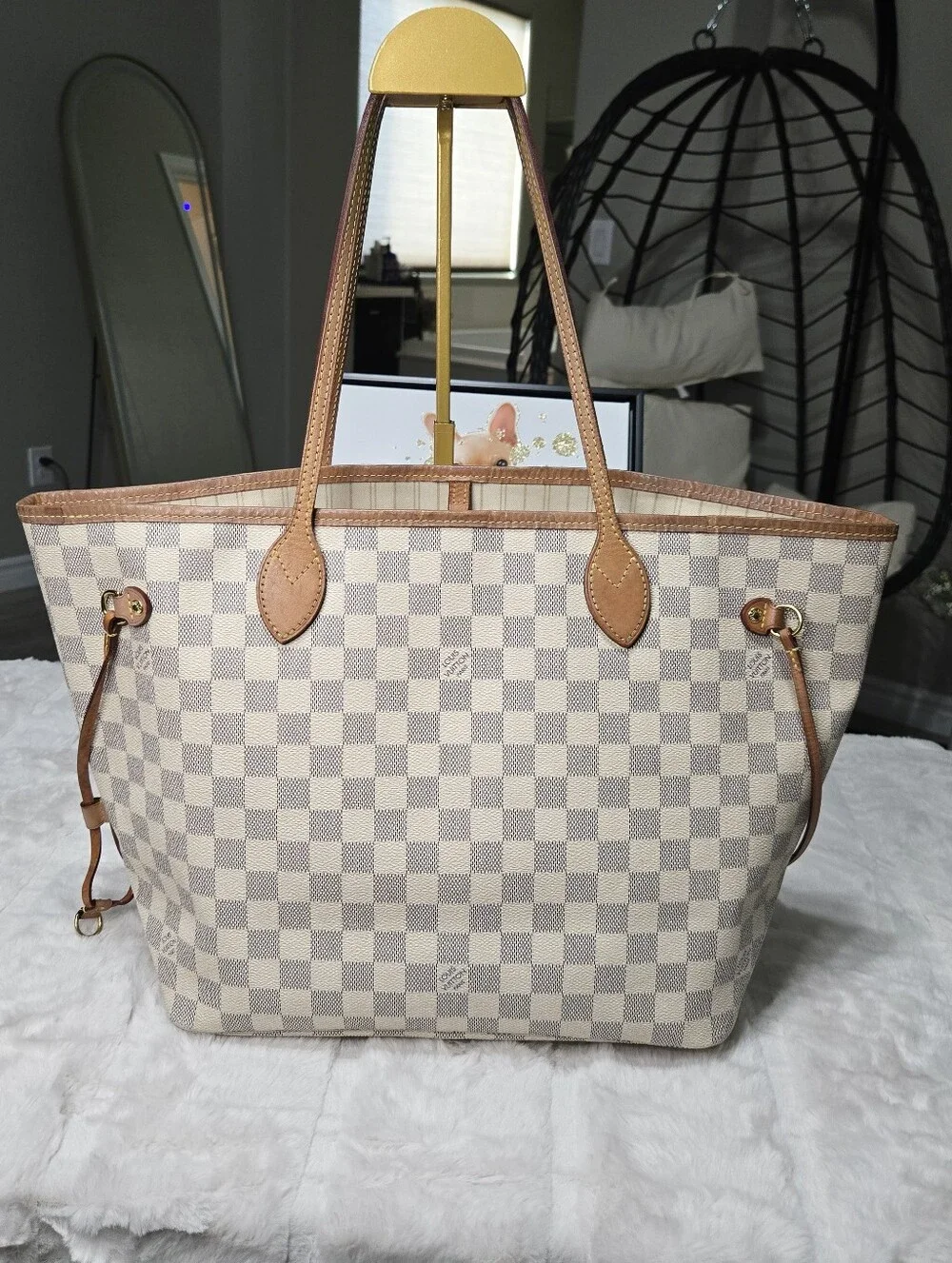🔥 Louis Vuitton Damier Azur Neverfull MM EUC 🔥